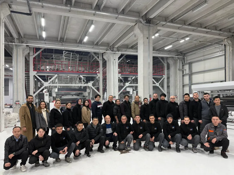 MGS üretim ekibi, Balıkesir POF shrink film fabrikası